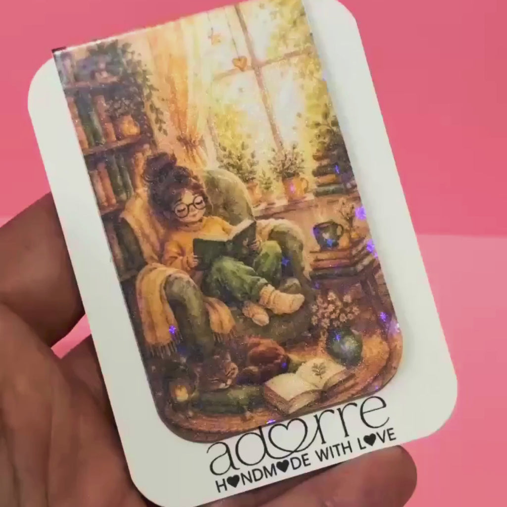 Magnetic Bookmark- "Just One More Chapter"