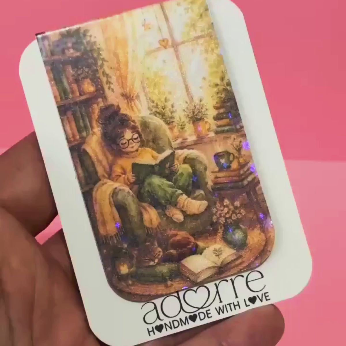 Magnetic Bookmark- "Just One More Chapter"